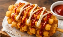 Representative photograph of Chicken\ Sausage\ \(Corn\ Dog\)
