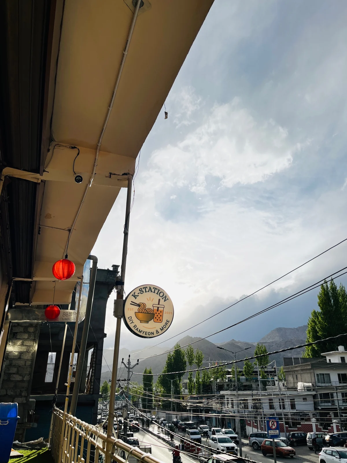 Mountain and street views from K-Station