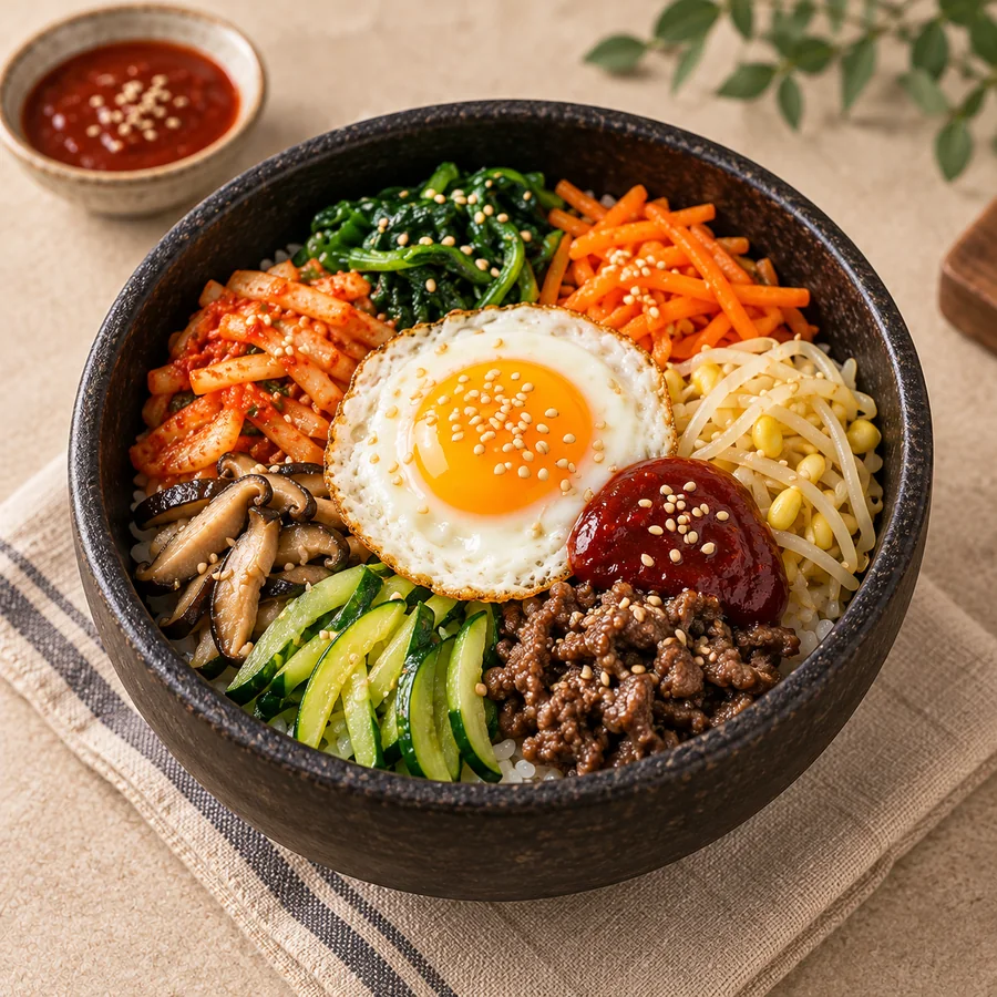 Representative photograph of Korean Bibimbap