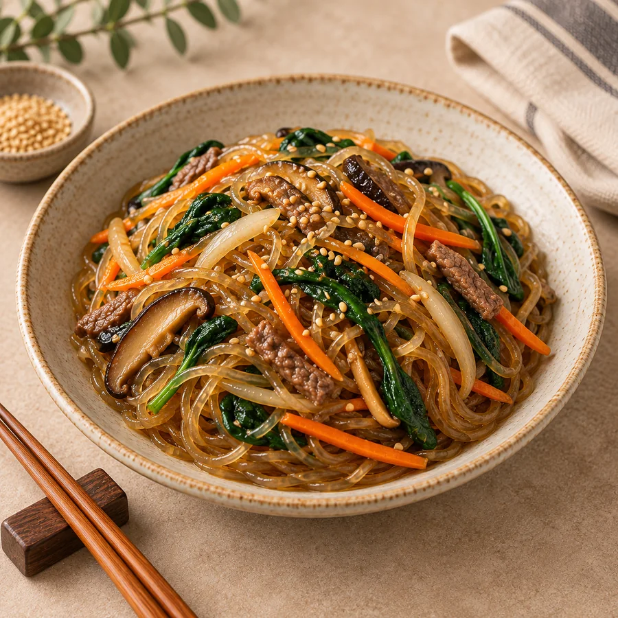 Representative photograph of Japchae