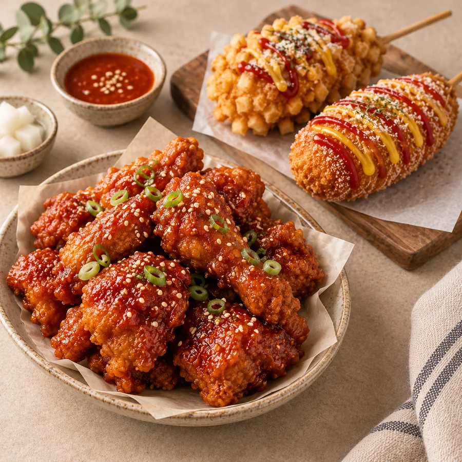 Representative photograph of Korean Ban Ban Chicken